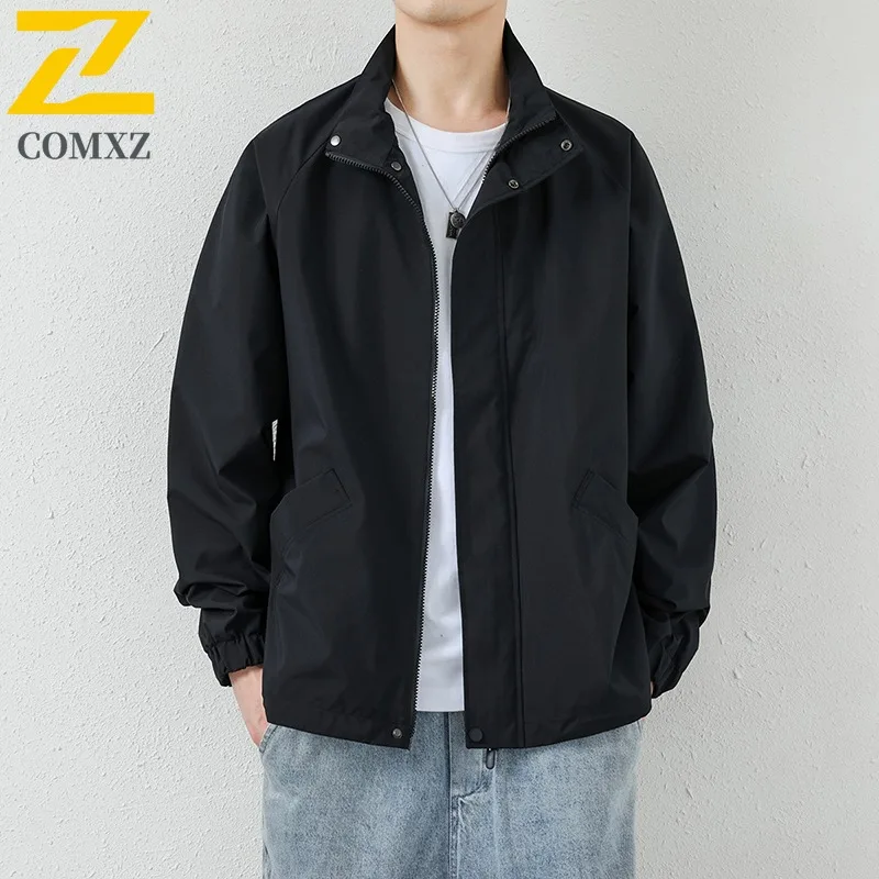 COMXZ 2025 Men Women Bestseller Couple Loose Fit Big Size Spring Autumn Coat Jacket Casual Sport Windbreaker Outdoor Shirt Wear