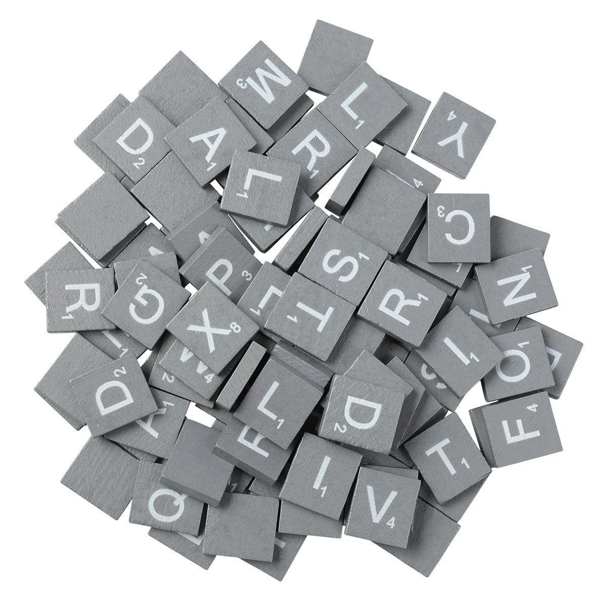 

Alphabet Puzzle Toy Craft Cubes Unfinished Chips for Painting DIY Projects Kids Activities Smooth Surface Natural