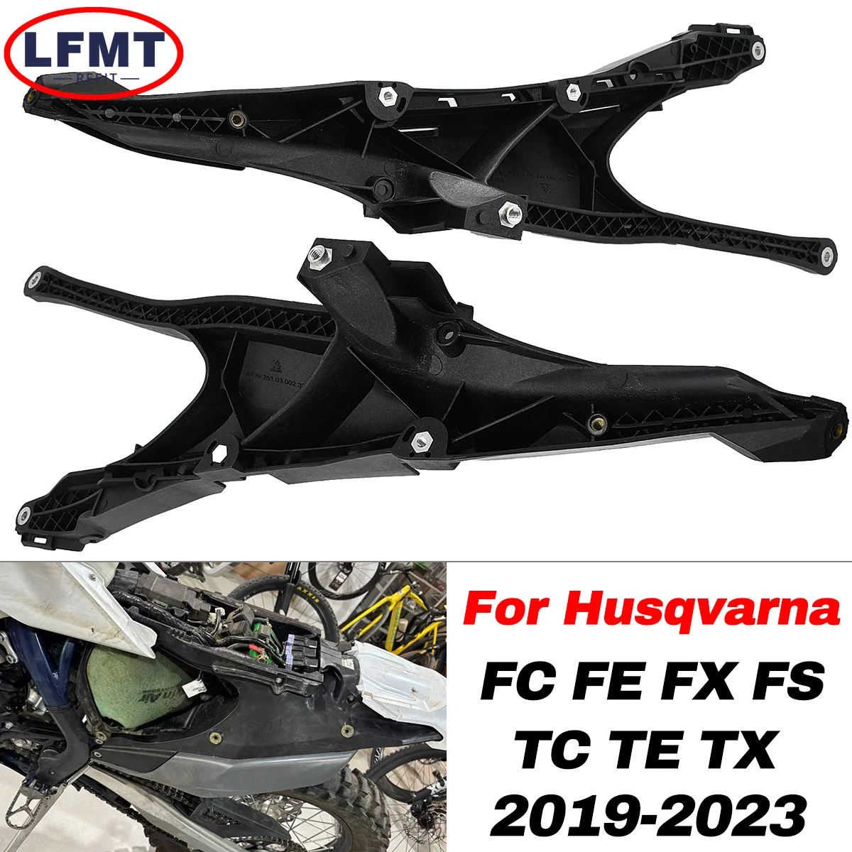 

Motocross Subframe Rear Seat Support Frame Tailstock Bracket For HUSQVARNA FC250 FE350S FE501 FS450 TC125 TE150 TE300 TX300 TEi