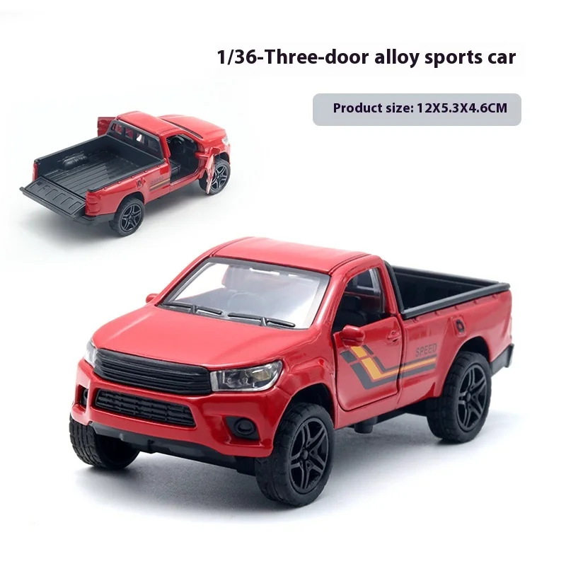 4 estilos 1:36 aleación Diecast cross-country modelo de coche clásico Pull Back coche vehículo en miniatura réplica para colección regalo para chico