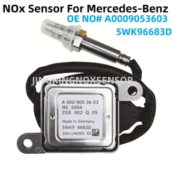 Capteur de NOx d'oxyde d'azote pour Mercedes-Benz, A0009053603, 5WK96683D, 0009053603 d'origine, W205, W166, GLE350, GLE400, ML350, CLA350, Nouveau