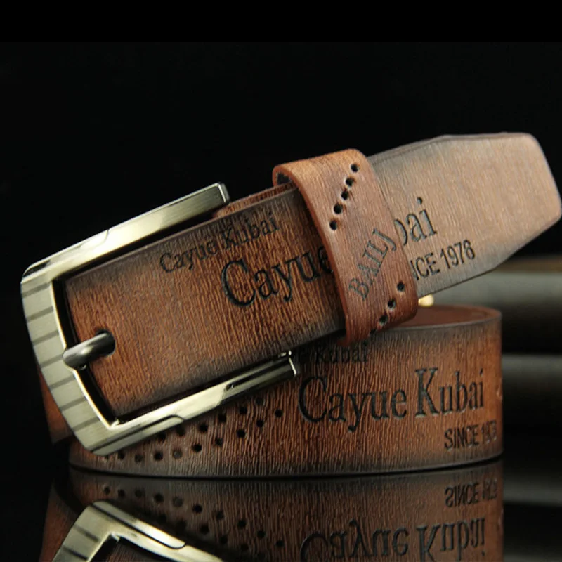 

2022 New Arrival Men Belts High Quality Leahter Belt Male Pin Buckle Cowboy Waistband Business Man Cowskin Belt Fashion Designer