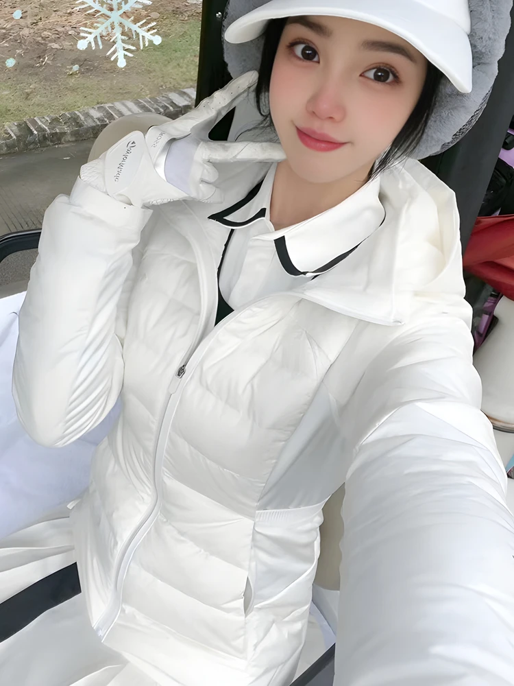 MG Golf femmes automne hiver Thiened Fce doublé minceur haut et pantalon ensemble coupe-vent chaud Golf vêtements vêtements de sport