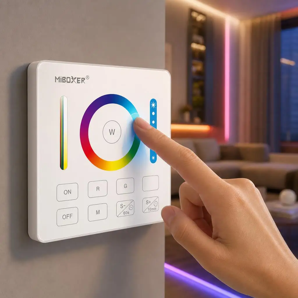 MiBoxer DC12-24V FUT037S+ B0 B3 B4 B8 U3 Smart PWM 3In1 2.4GHzRF RGB RGBW RGB+CCT COB Led Strip Light Dimmer Controller