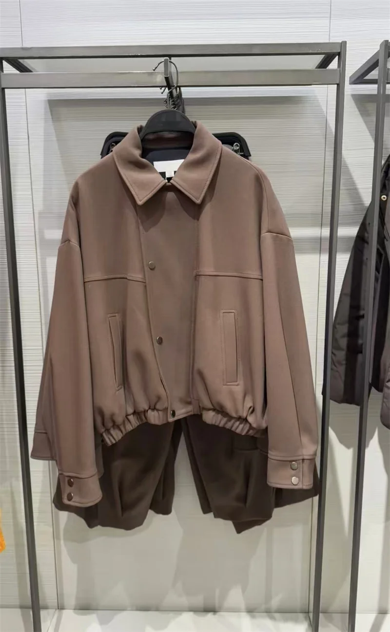 

Women's coat New Single-Breasted and Zipper Long-Sleeve Bomber Jacket Autumn Casual Fashion Women's coat