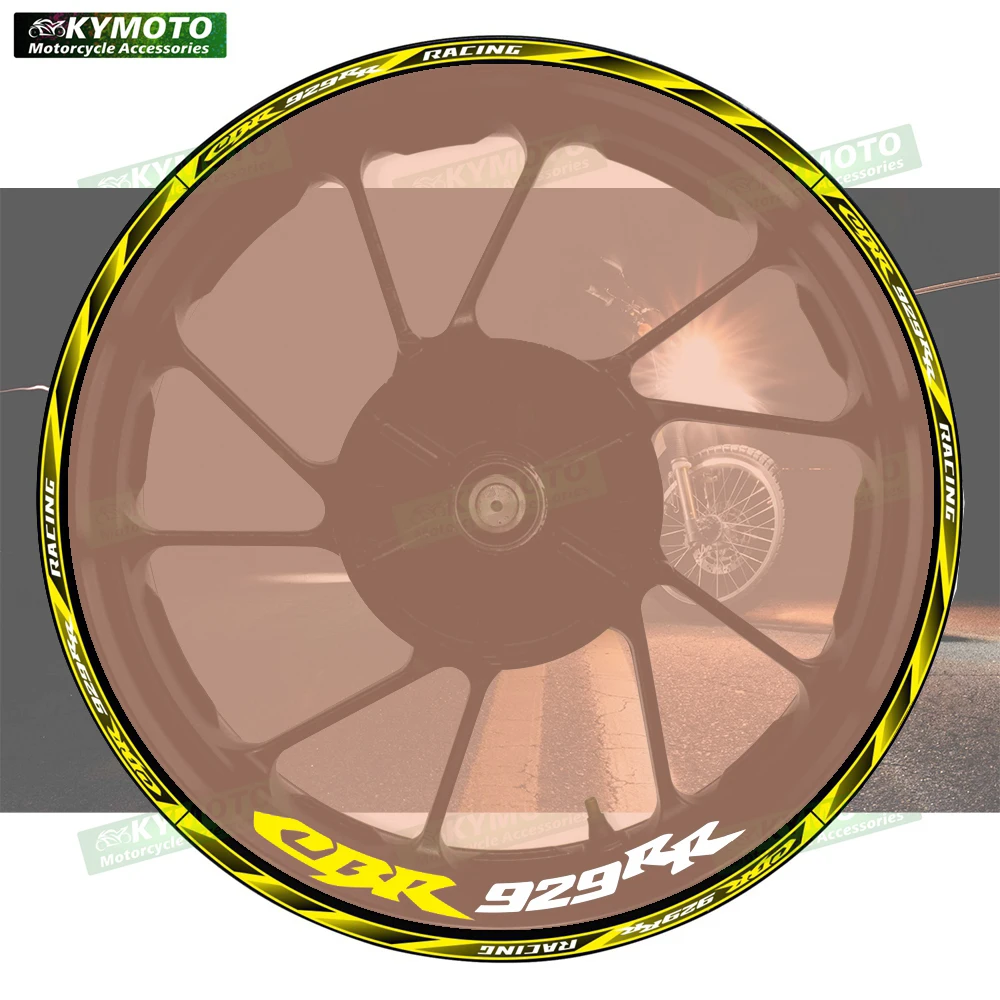 

For Honda CBR929RR CBR 929RR motorcycle accessories 17 inch front and rear wheel decals fairing hub rim reflective stickers