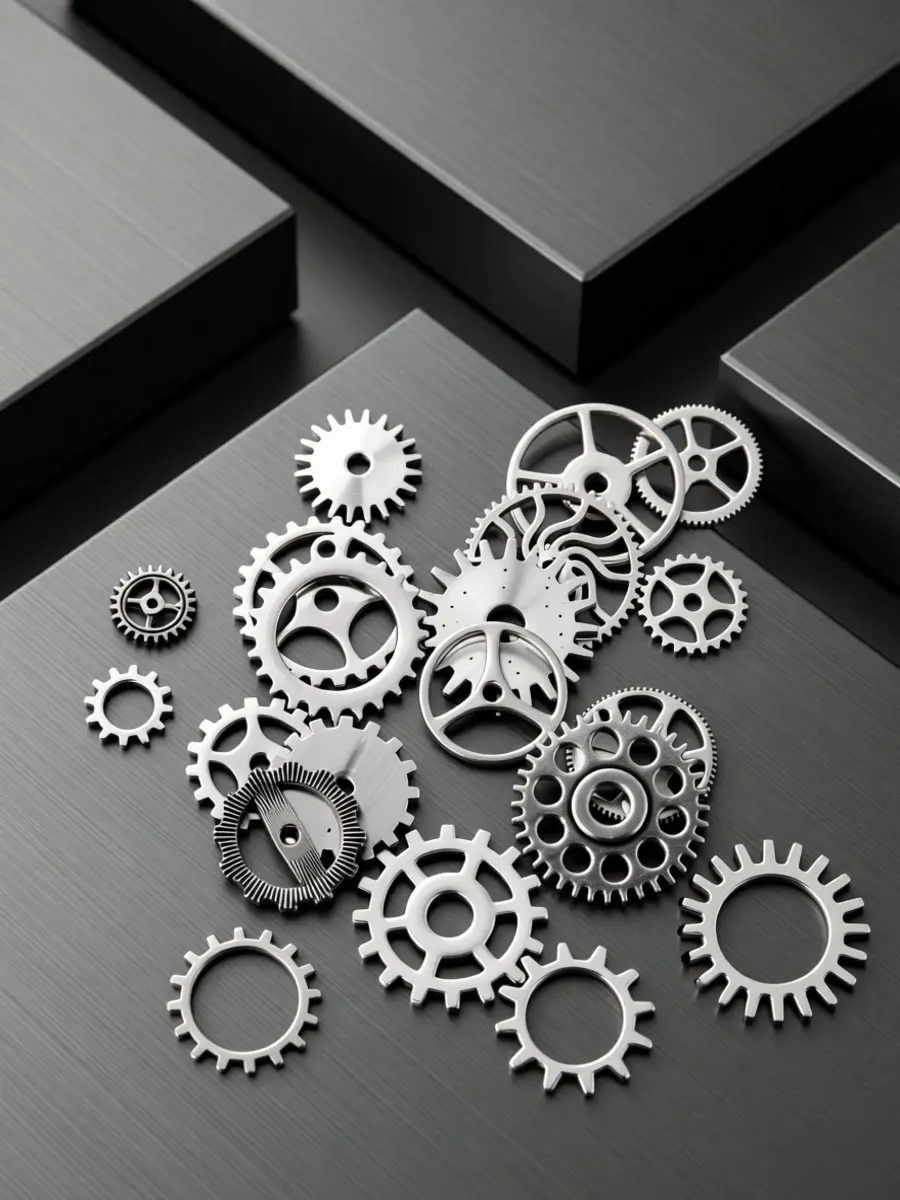 20pcs Steampunk Alloy Gear Pendants for Jewelry Making, Vintage Silver Charms for DIY Crafts and Scrapbooking