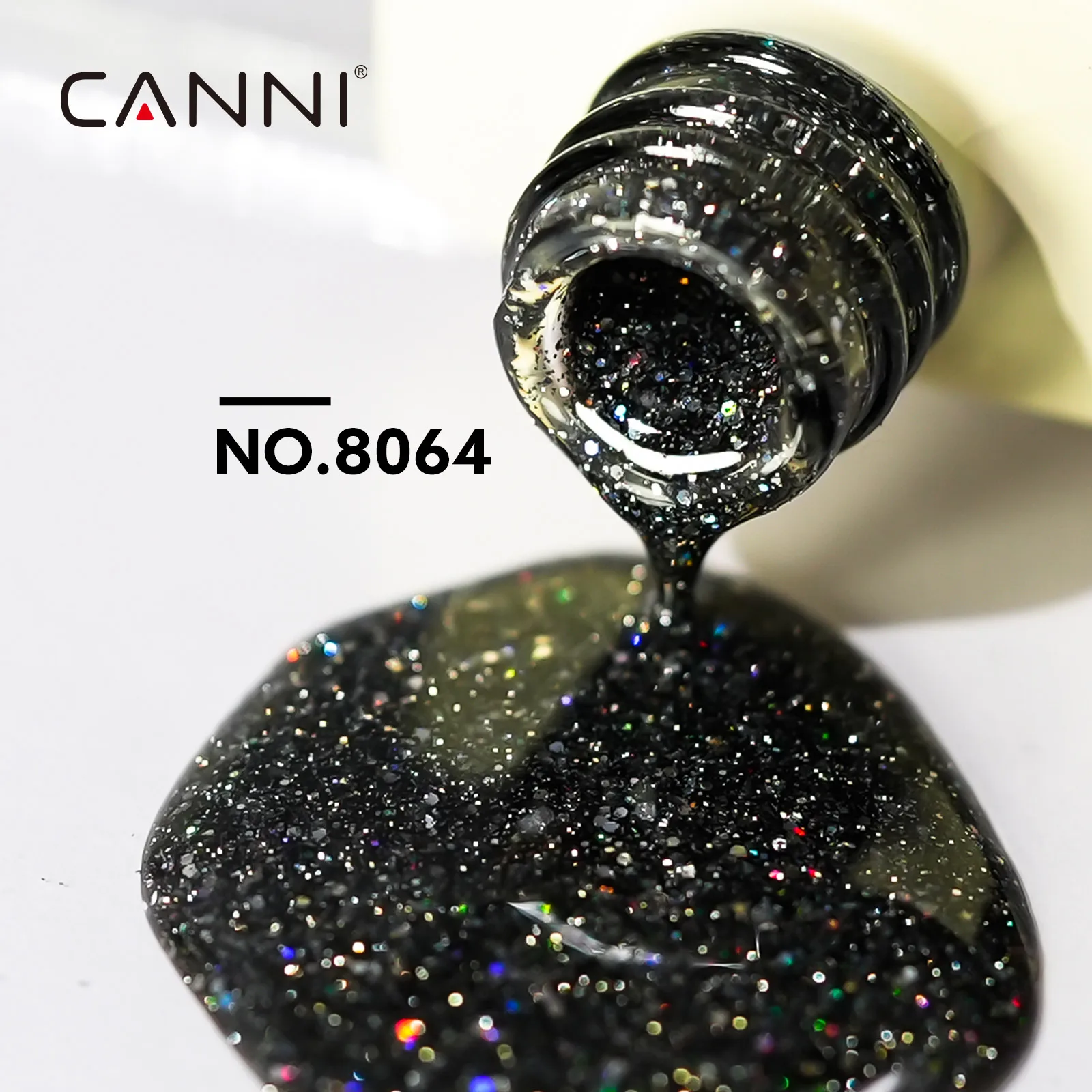 CANNI Nagelgel-Nagellack HEMA TPO FREE 9 ml EU-Standard Soak Off UV LED Diamond Sparkle Pailletten Wunderschöne Farbe Semi Permanent Gel – Detail 4