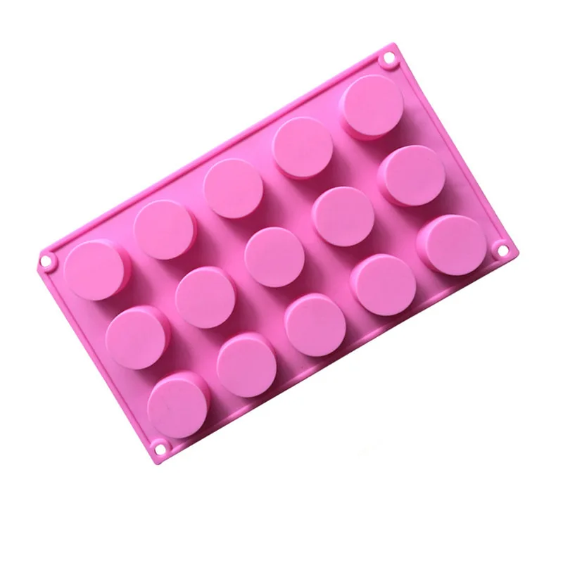 1PCS Silicone Chocolate mold,cookies mold,15 Hole Round Shape Fondant Cake Tools, Cake Decorating