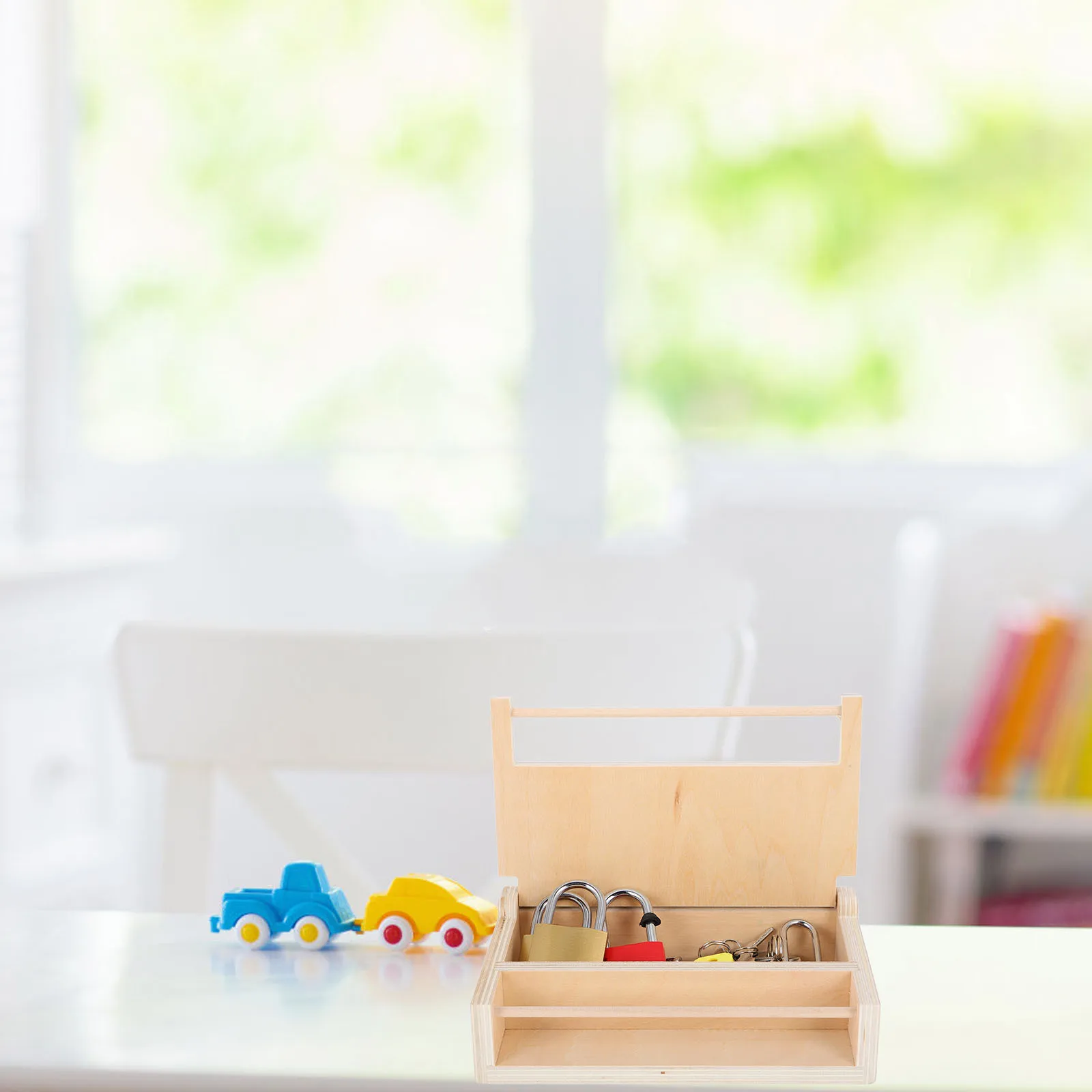 

Montessori Educational Lock Set for Toddlers Early Learning Intellectual Growth Parent Child Interaction Practical Life