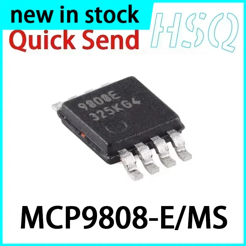 1PCS New MCP9808-E/MS 9808E Patch SOP-8 Temperature Sensor Chip in Stock