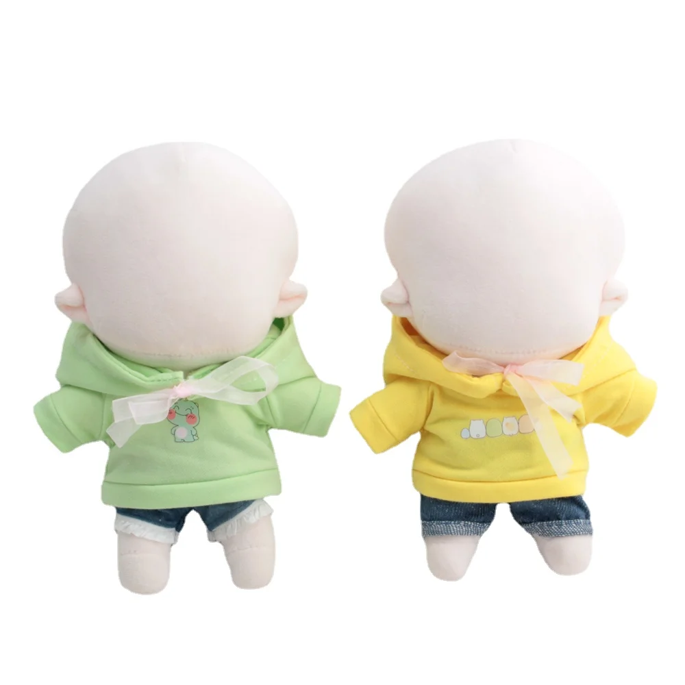 

20CM Doll Clothes 5 Color Hoodies Cute Animals Ear Sweatshirt For Idol Dolls Accessories Plush Toys Clothing Fans Gifts