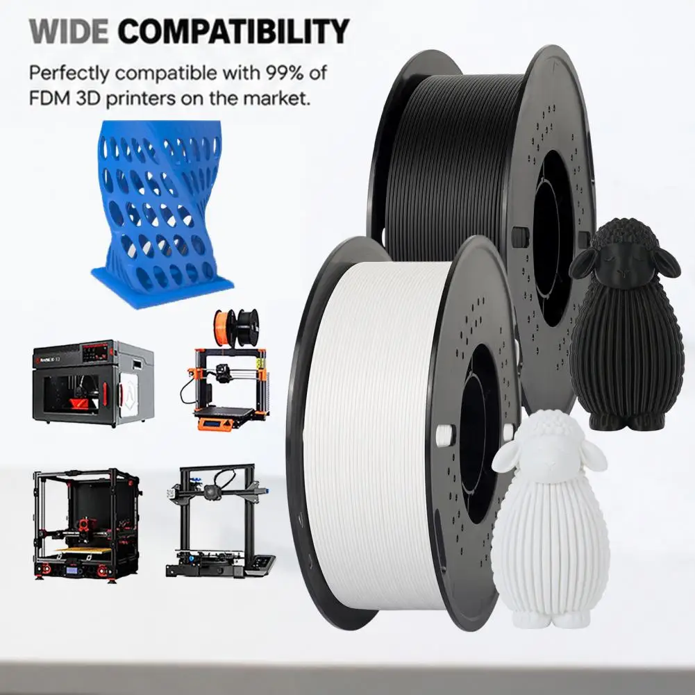 Mattes PETG 3D-Drucker-Filament, 1,75mm 1kg Spule, DIY-Modelle Bastelmaterial 3D-Druck-Filament, FDM 3D-Drucker-Zubehör
