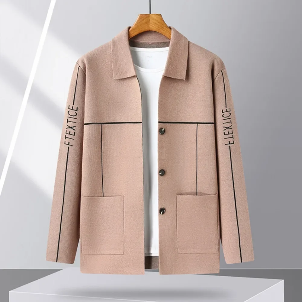 2024 Heren Nieuwe Lente En Herfst Vest Mode Casual Jassen Heren Kleding Gebreide Trui Heren