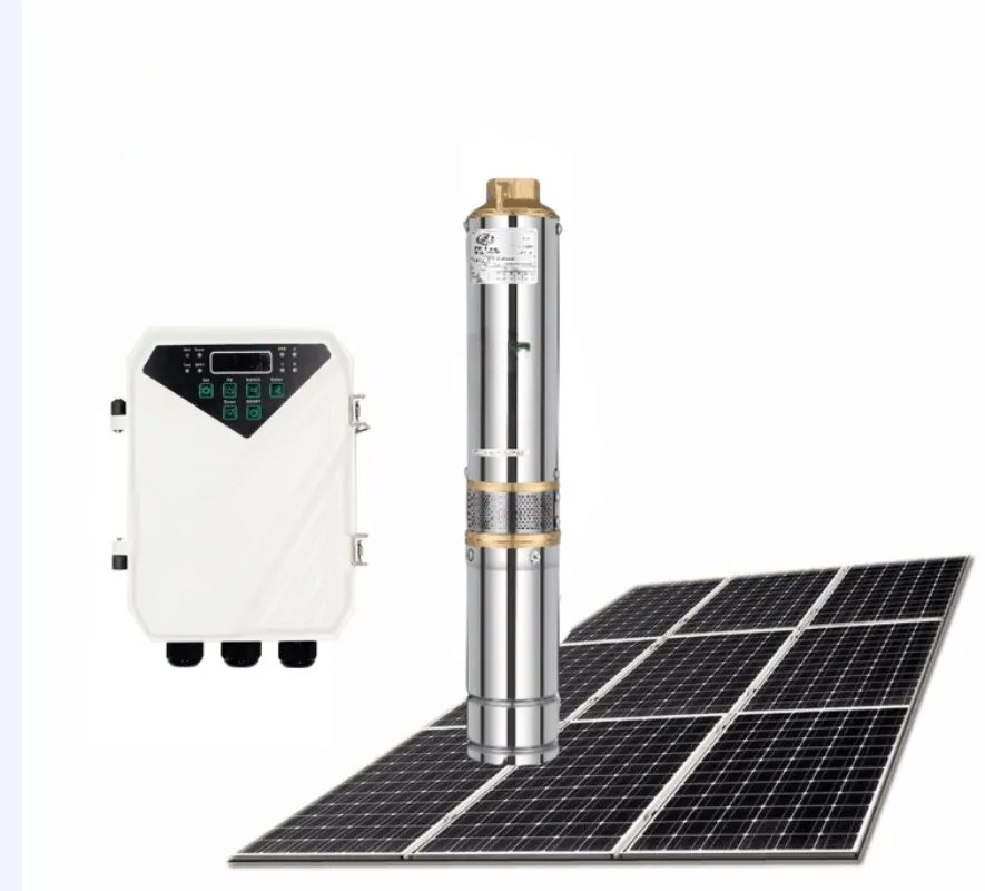 

solar powered irrigation water pump well system