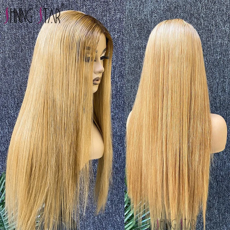 HD 13X4 Lace Frontal Wigs For Black Women Honey Blonde Lace Front Human Hair Wigs Straight Colored Human Hair Wigs For Women