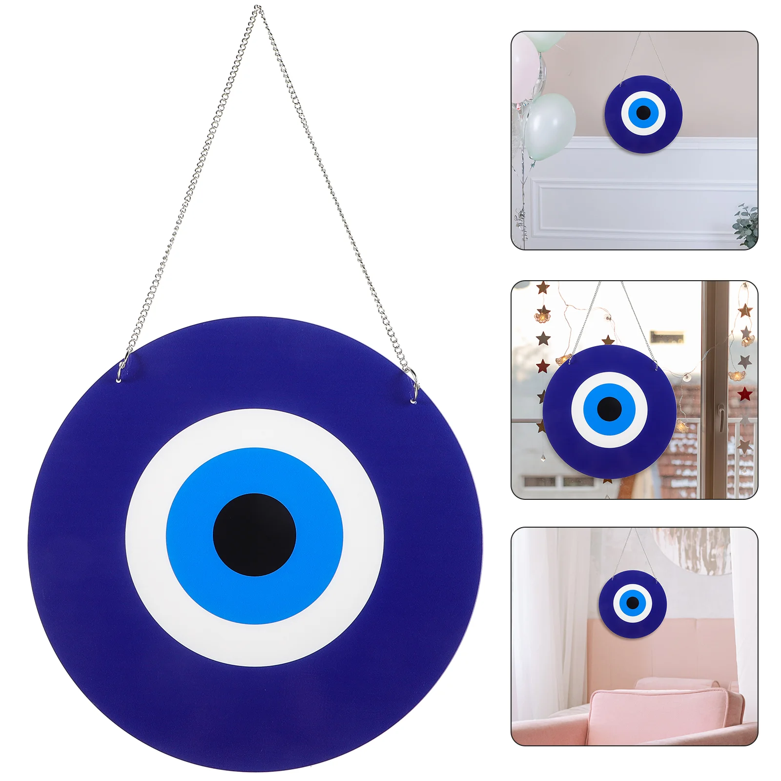 

Devil's Eye Acrylic Pendant Window Bracelet of The Lid Hanging Charm Decor Modeling