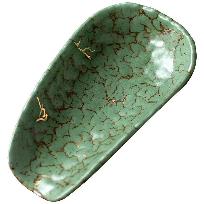 

Handmade ceramic tea lotus, retro tea is kiln-changed teaspoon