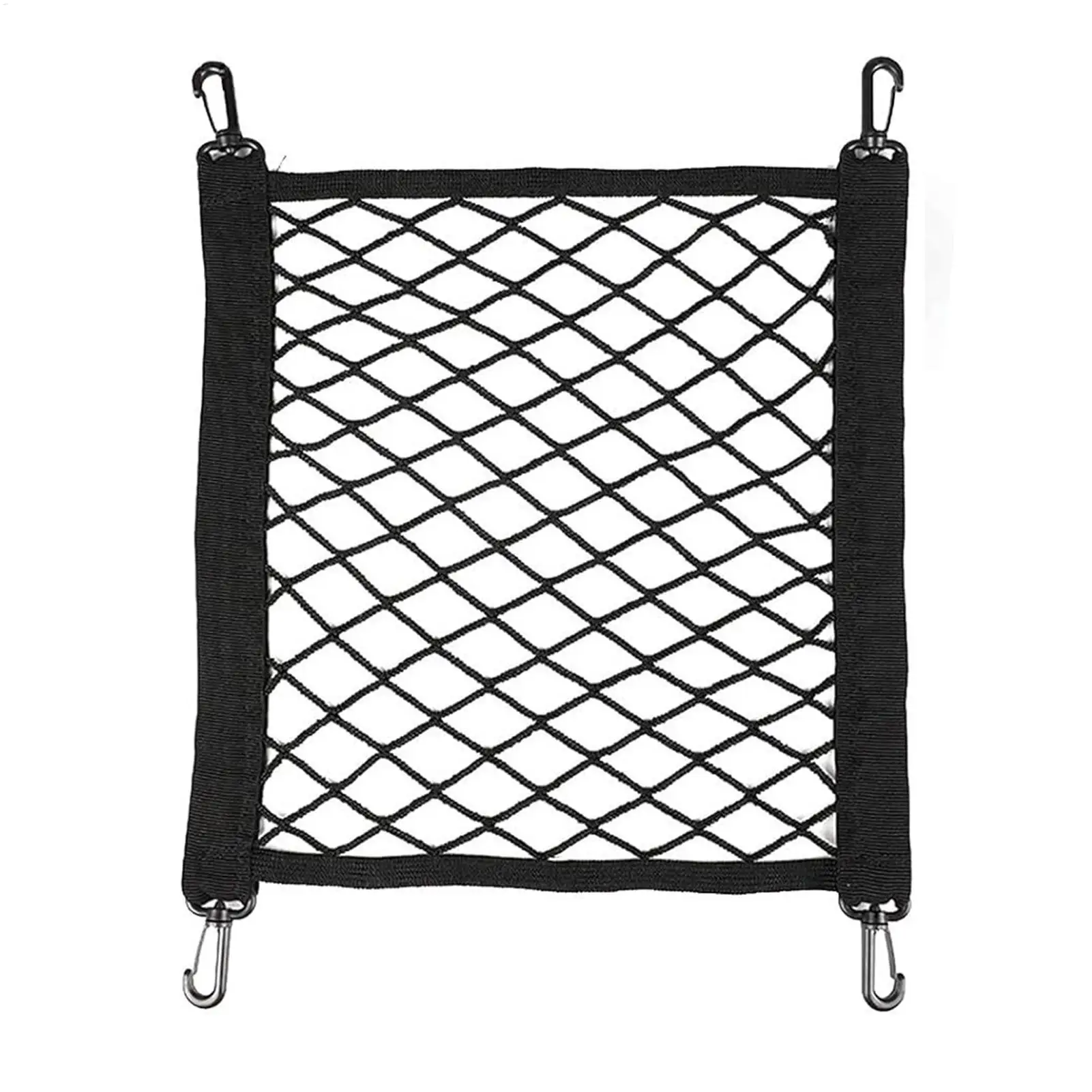 Motorcycle Cargo Net for Helmet Storage, Elastic Mesh Web Tie Down Adjustable Compact Thicken Storage Straps for Women Men