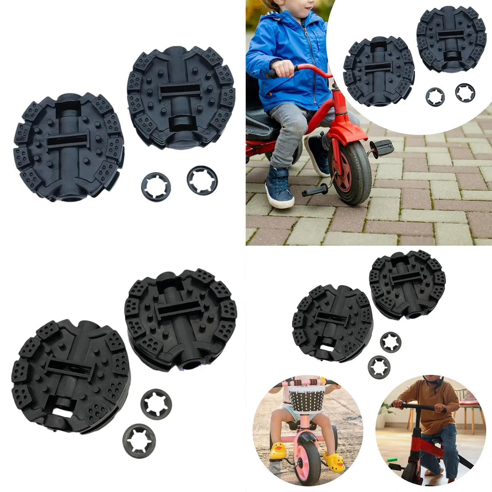 

2Pcs Toddlers Tricycle Pedal Outdoor Cycling Accessories Bicycle Accessory Tool Tricycle Bicycle Pedal for Children Trikes Kids