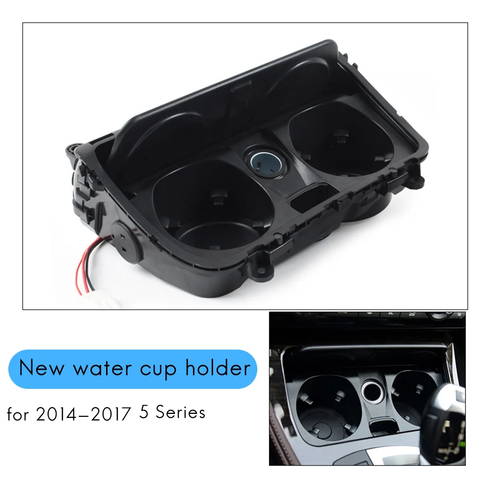 Car Central Console Drink Cup Holder Assembly -Lighter Base For- 5 Series F10 F11 F10LCI F11LCI 2014-2017