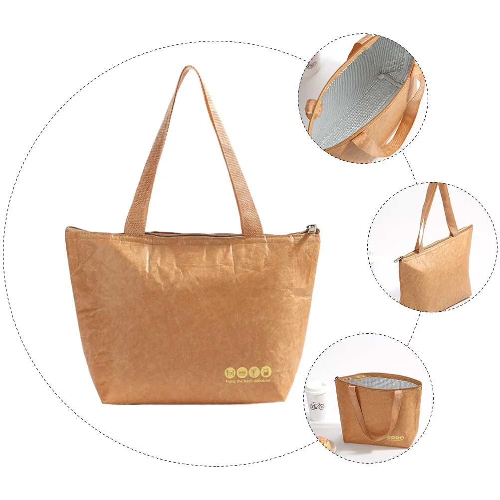 

1 pc Bento Handy Insulated Bag Portable Lunch Cooler For Picnic Insulated Lunch Bag Work School Snack Storage