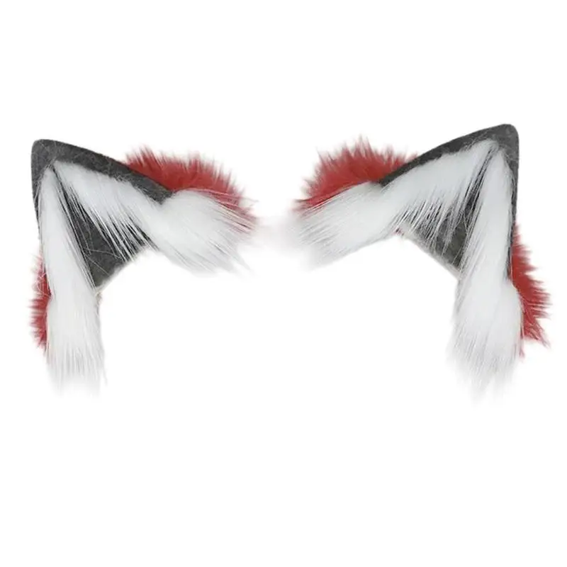 

31BB Harajuku Plush Wolf Ear Hairband Rechargeable Electric Hairband for Halloween