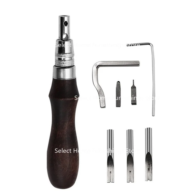 Suitable for Trencher,  Leather Tool, Edge Holder,  Trimmer, 7-in-1 Multi-purpose Trenching Tool