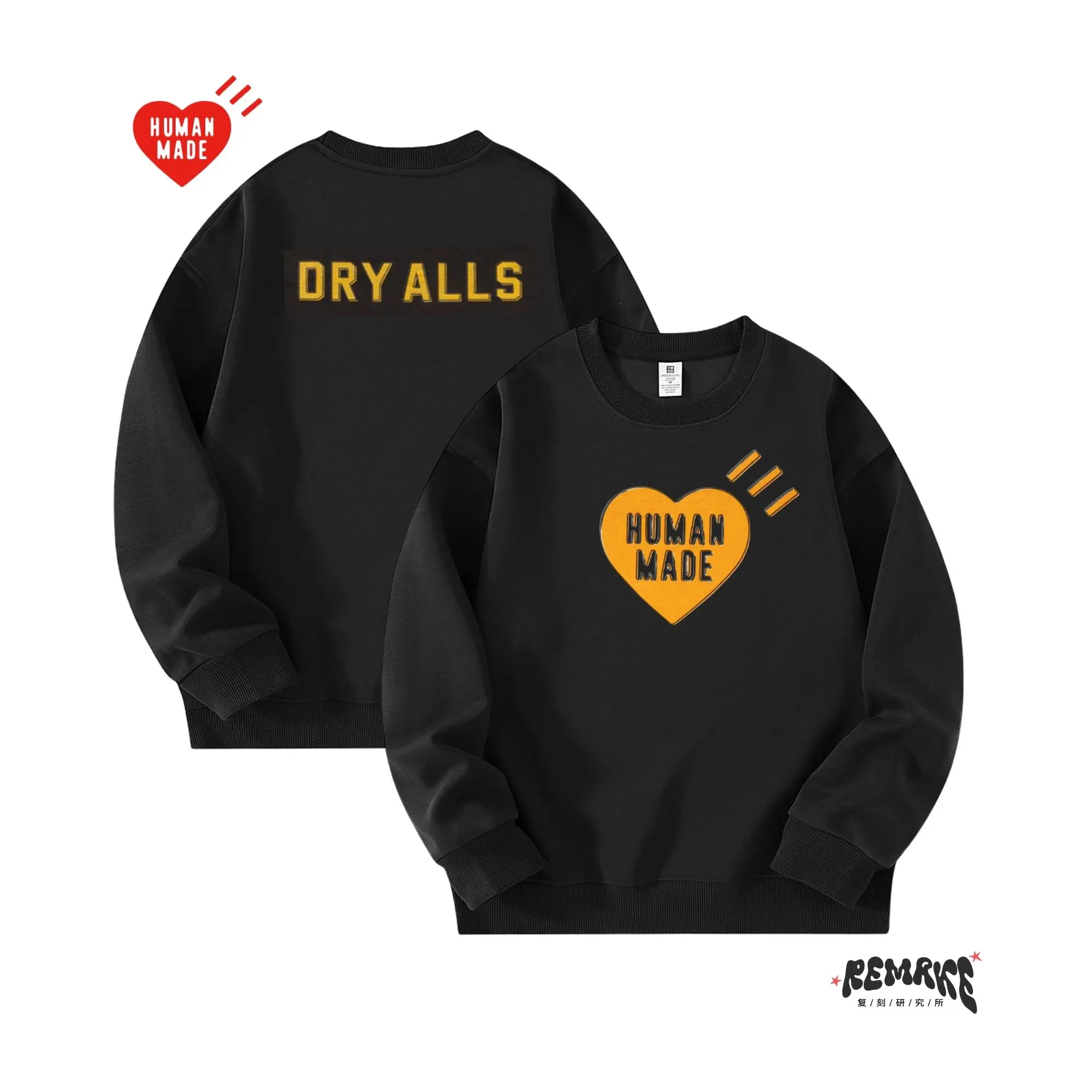 2025 Otoño Invierno Réplica de impresión de gama alta Sudadera unisex con cuello redondo Ropa casual de lujo de moda