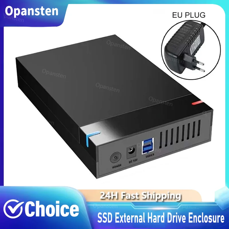 

3.5 Inch SSD HDD Case External Hard Drive Enclosure SATA SSD HDD UASP USB 3.0 to SATA III 10TB Hard Drive SSD Case for PC Lapop