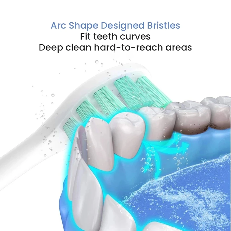 For Xiaomi Mijia T300/T500/T700 Replacement Brush Heads with Caps Sealed Package Soft Heads For Sonic Electric Toothbrushes