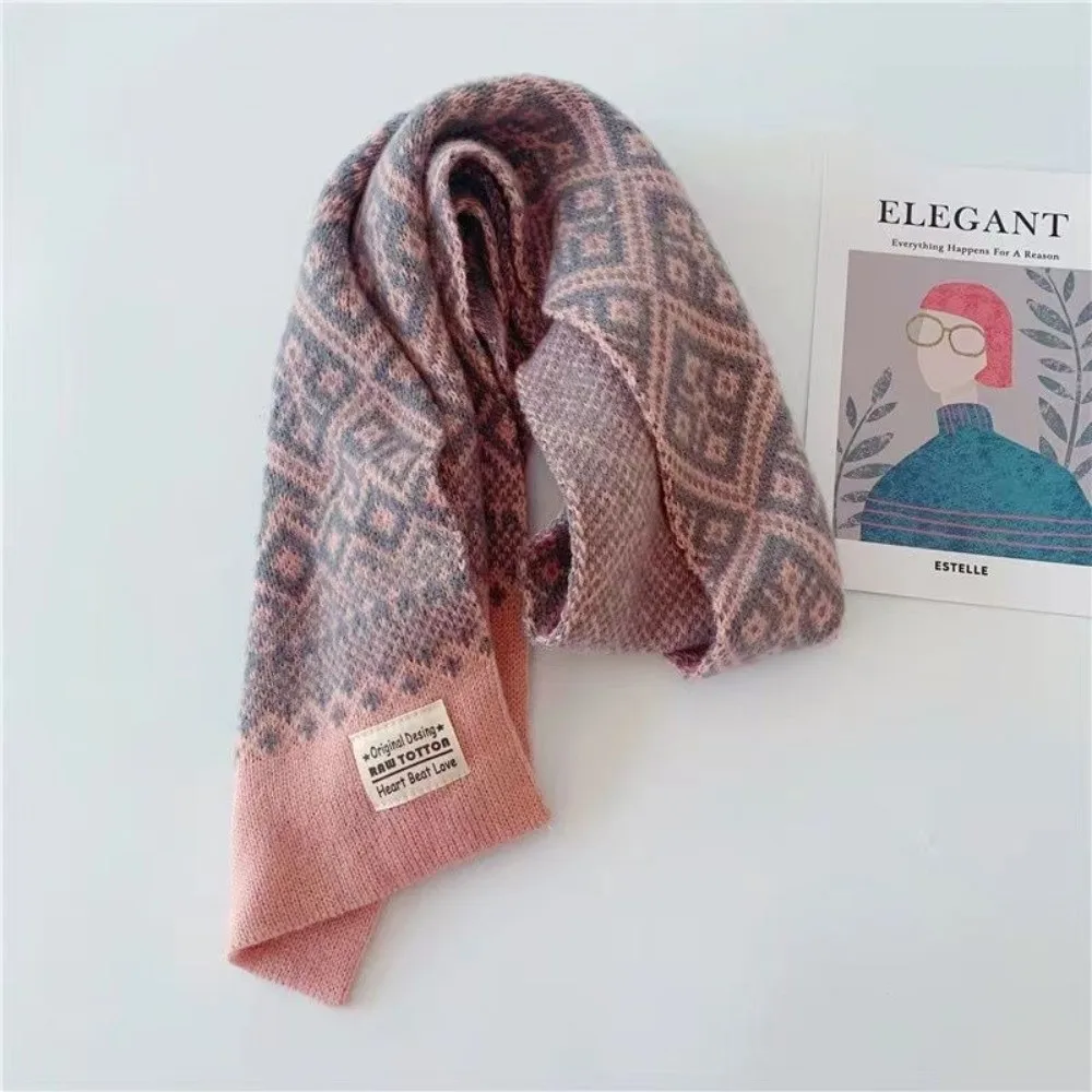 Crianças inverno quente cachecol de malha bebê pescoço mais quente crochê colar falso xale lenço à prova de frio cachecóis para ao ar livre