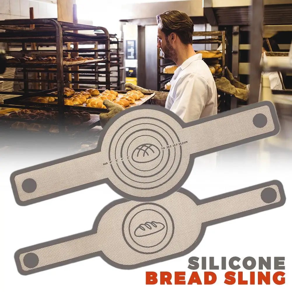 Reusable Silicone Bread Sling Food-grade Silicone Dutch Oven Baking Liners Non-Stick Washable Baking Liners Mat Kitchen Gadgets