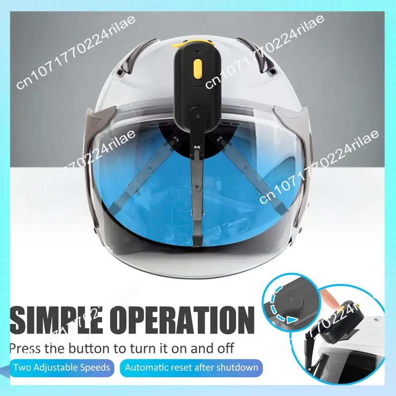 A17Z Motorcycle Helmet Electric Wipers Visor Windshield Wipers 1200Mah Full-Face Helmet Wipers