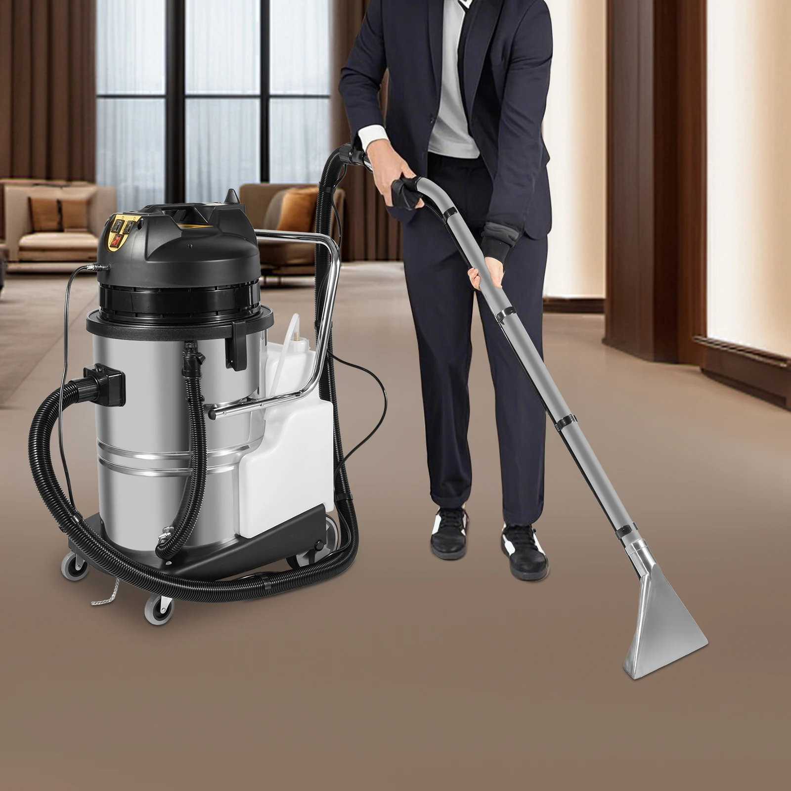 

Portable Carpet Cleaner Powerful Suction Spot Upholstery Cleaner for Deep Cleaning Self-Cleaning Carpet Cleaner Machine