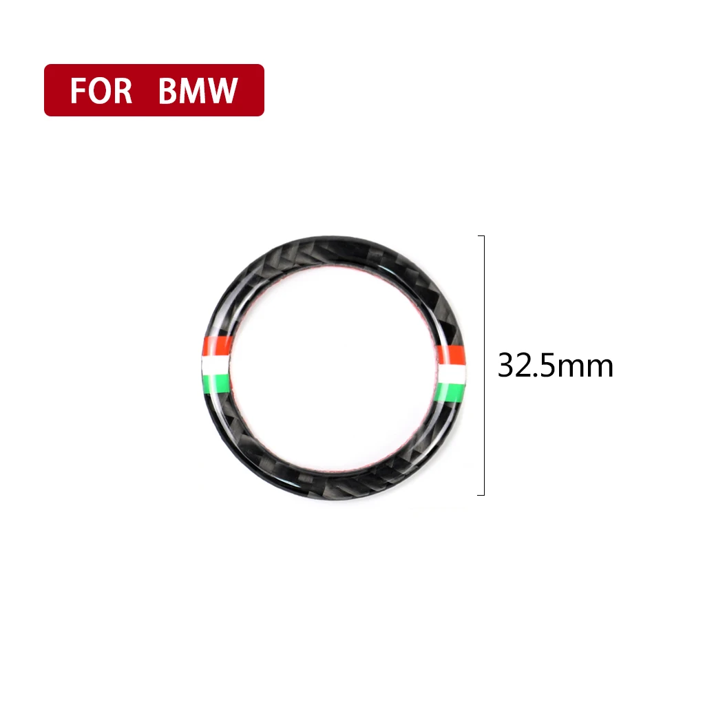 Carbon Fiber Engine Push Start Button Ring for BMW E90 E92 E93 3 Series 2009-2012 Z4 E89
