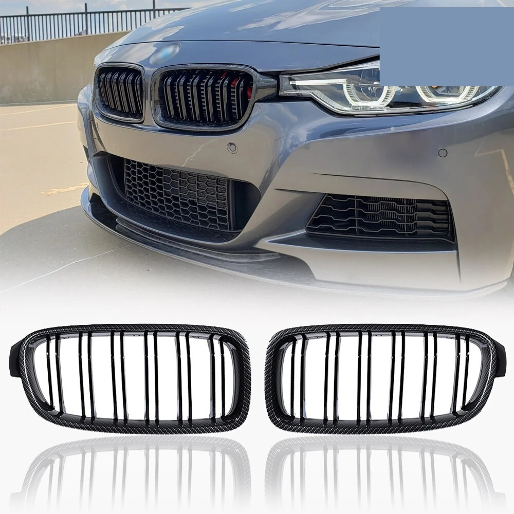 

Передняя решетка радиатора (ноздри) из карбона для BMW 3 серии F30 F31 F35 2012-2019 320i 328i 330i, аксессуары