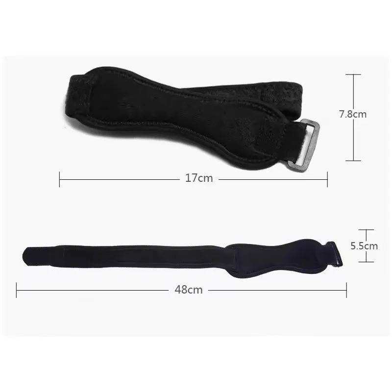 Suporte de Joelho Ajustável para Tendão Patelar com Absorção de Impacto e Compressão para Basquete - 1 Peça