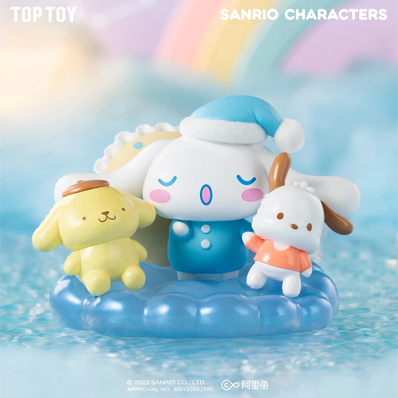 Toptoy Sanrio eine gute Traums erie Spielzeug Cinna moroll Pompon Purin Pochacco niedlichen Desktop-Dekoration Geschenk kleines Nachtlicht