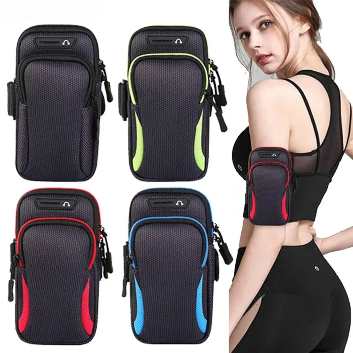 Universal Armband Sport Phone Case for Running Arm Phone Holder Sports Mobile Bag Hand for IPhone Xiaomi Huawei Under 7.5