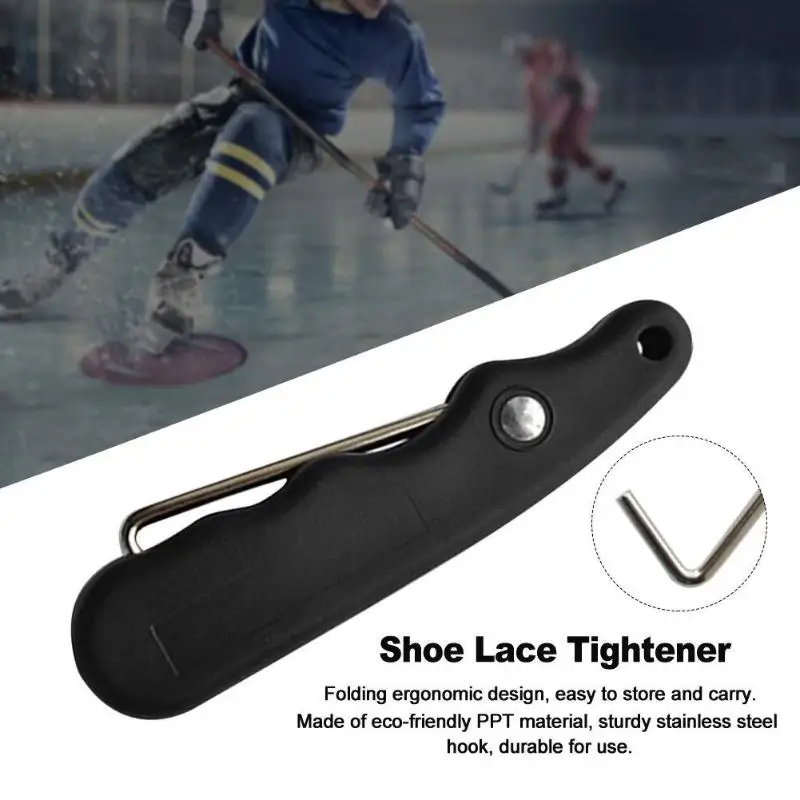 

Skate Lace Tightener Lace Hook Puller With Handle Hold Stainless Steel Plastic Ice Skate Lace Tightener Tool Skating Tool Parts