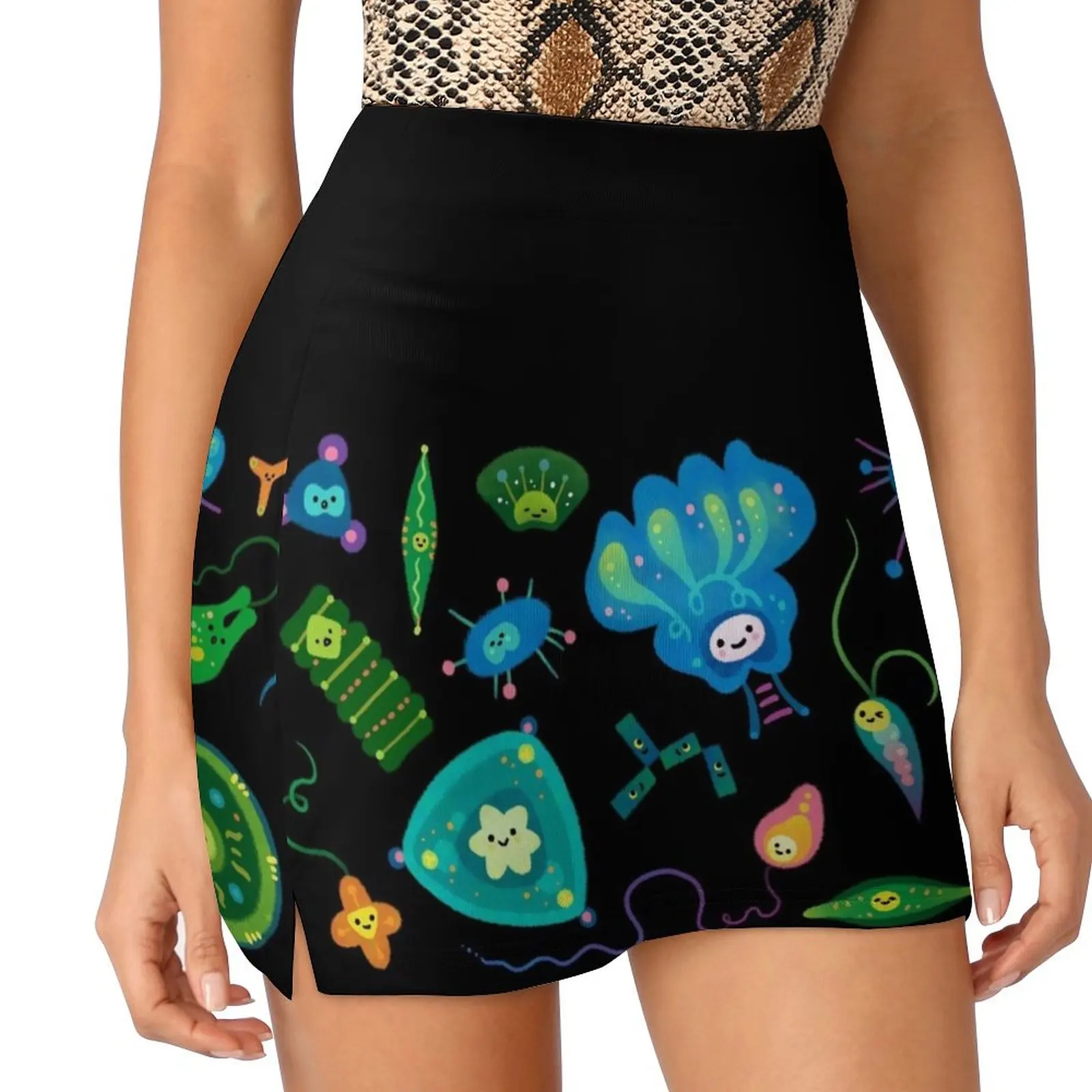 Phytoplankton Mini Skirt short skirts for women fashion korean clothing Kawaii skirt for woman
