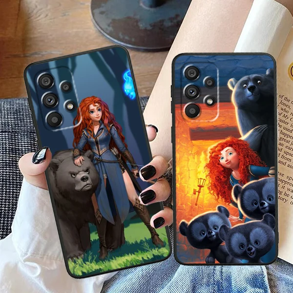 

Disney Brave Cartoon Cute For Samsung A53 A52 A33 A32 A51 A71 A21S A13 A73 A55 A22 A23 A35 A72 A54 A12 5G Black Cover