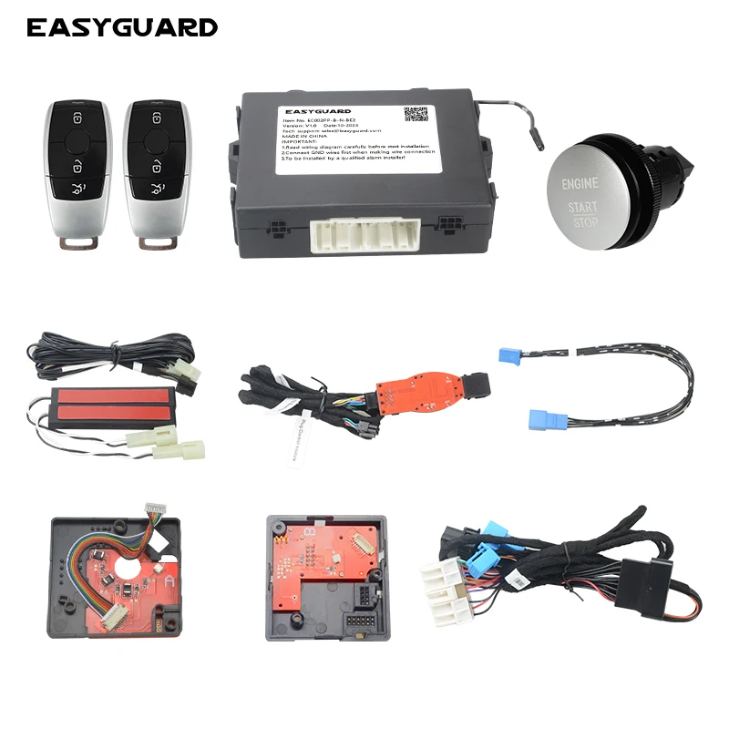 EASYGUARD Plug & Play Passive keyless entry remote starter fit for 16-22 Benz V class/ 16-22 Vito/ 16-22 Metris key start car