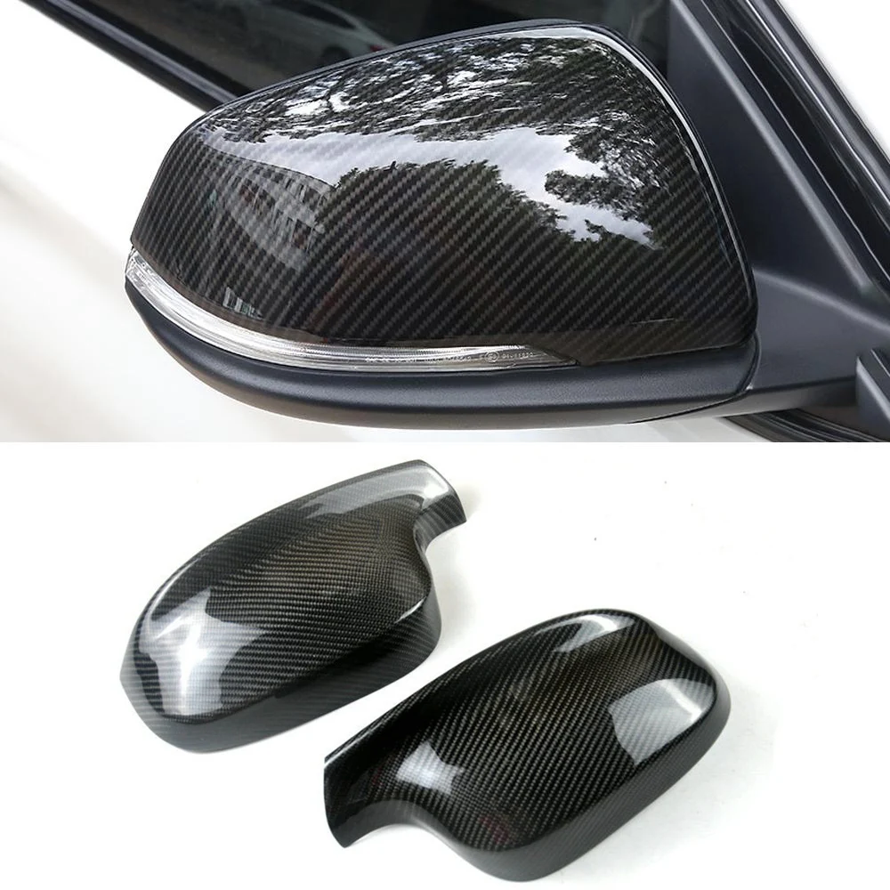 Real Carbon Fiber For X1 F48 F49 F40 F52 F39 Side Wing Rearview Mirror Cover Cap Car Accessories