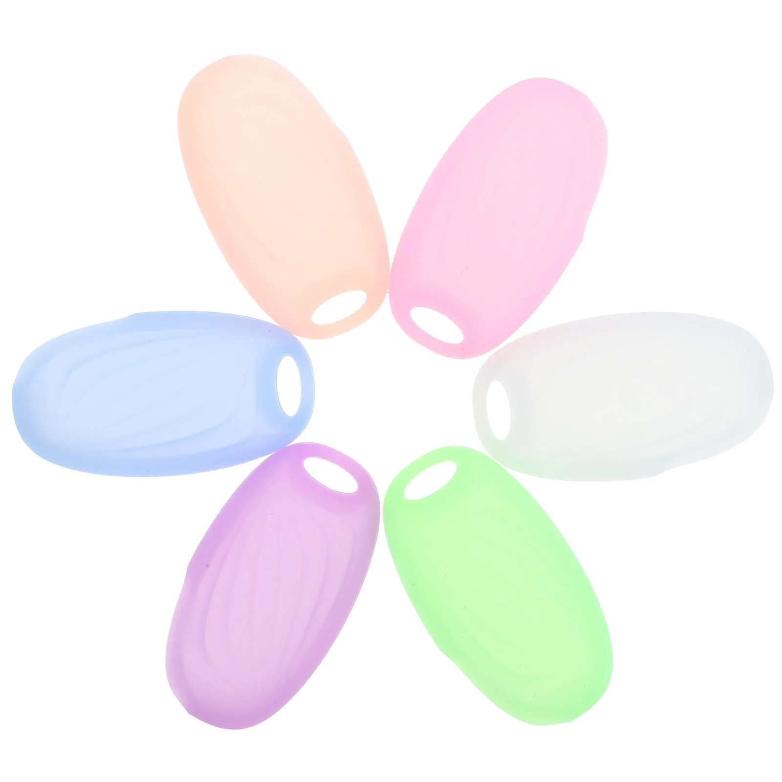 

6 шт. универсальных чехлов для зубных щеток, мягкие силиконовые защитные колпачки для дорожных зубных щеток, компактные пылезащитные чехлы для хранения щеток