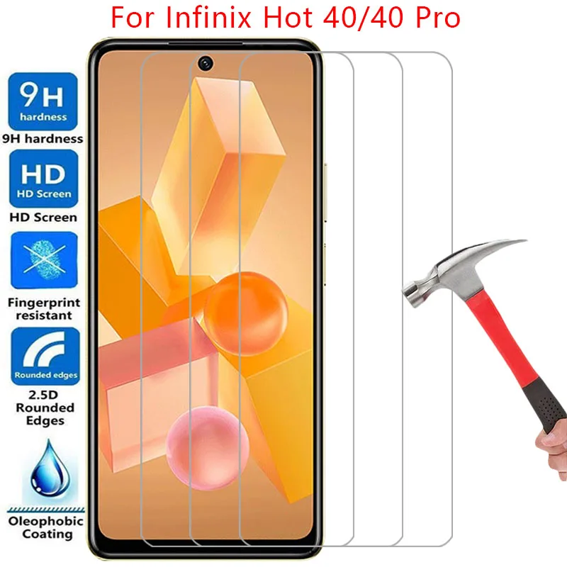 phone case for infinix hot 40 pro tempered glass on infinity hot40 40pro 40case back cover 360 ifinix infini infinx infix infnix