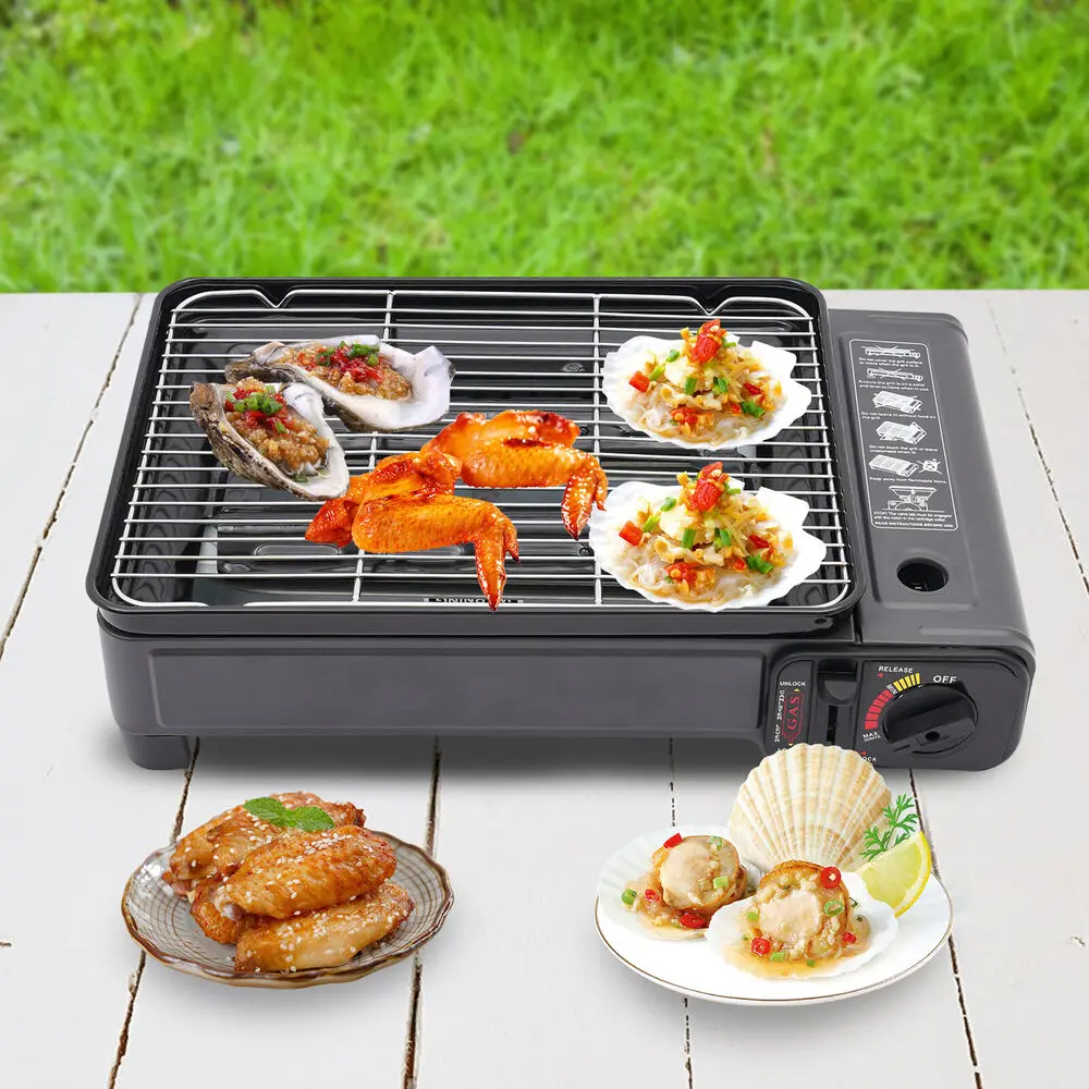 

Butane Grill Stove Portable Camping Grill Gas Stove for Camping Traveling Trekking