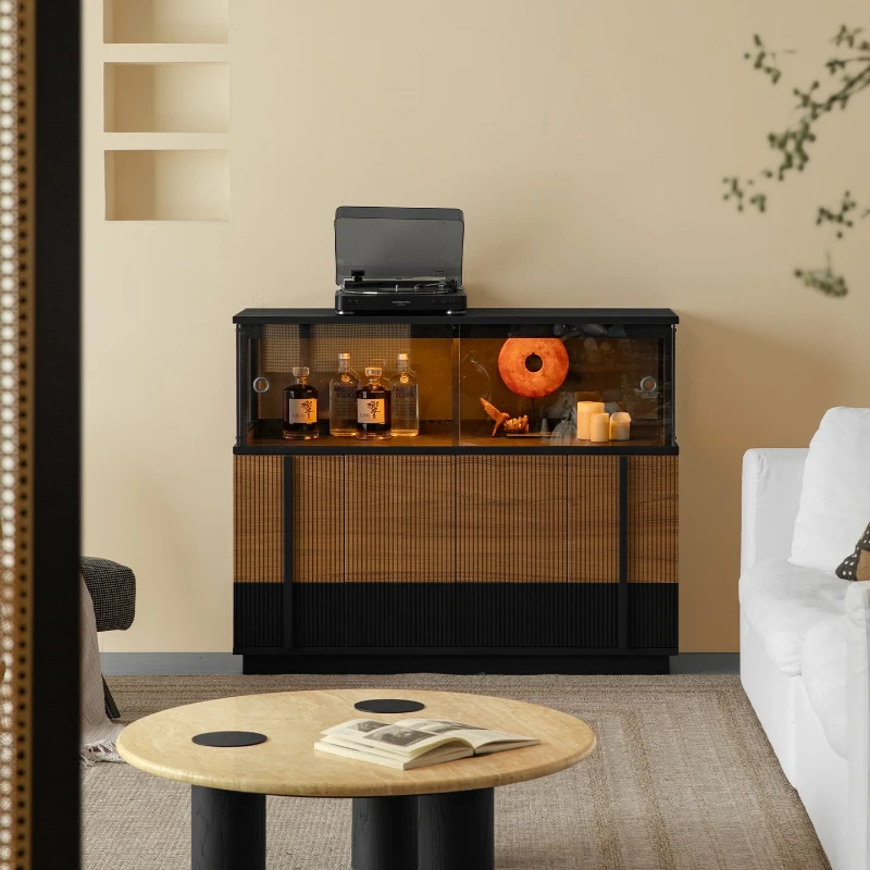 

Sideboard, solid wood teak sideboard, living room, wine cabinet, simple entryway, storage cabinet