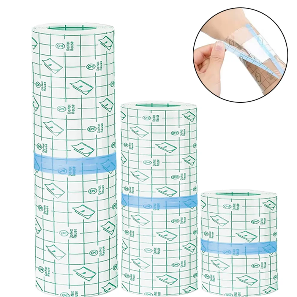 

3 Rolls 10/5/2m Mixed Waterproof Tattoo Film Aftercare Protective Skin Healing Tattoo Adhesive Bandages Repair Accessories